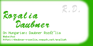 rozalia daubner business card